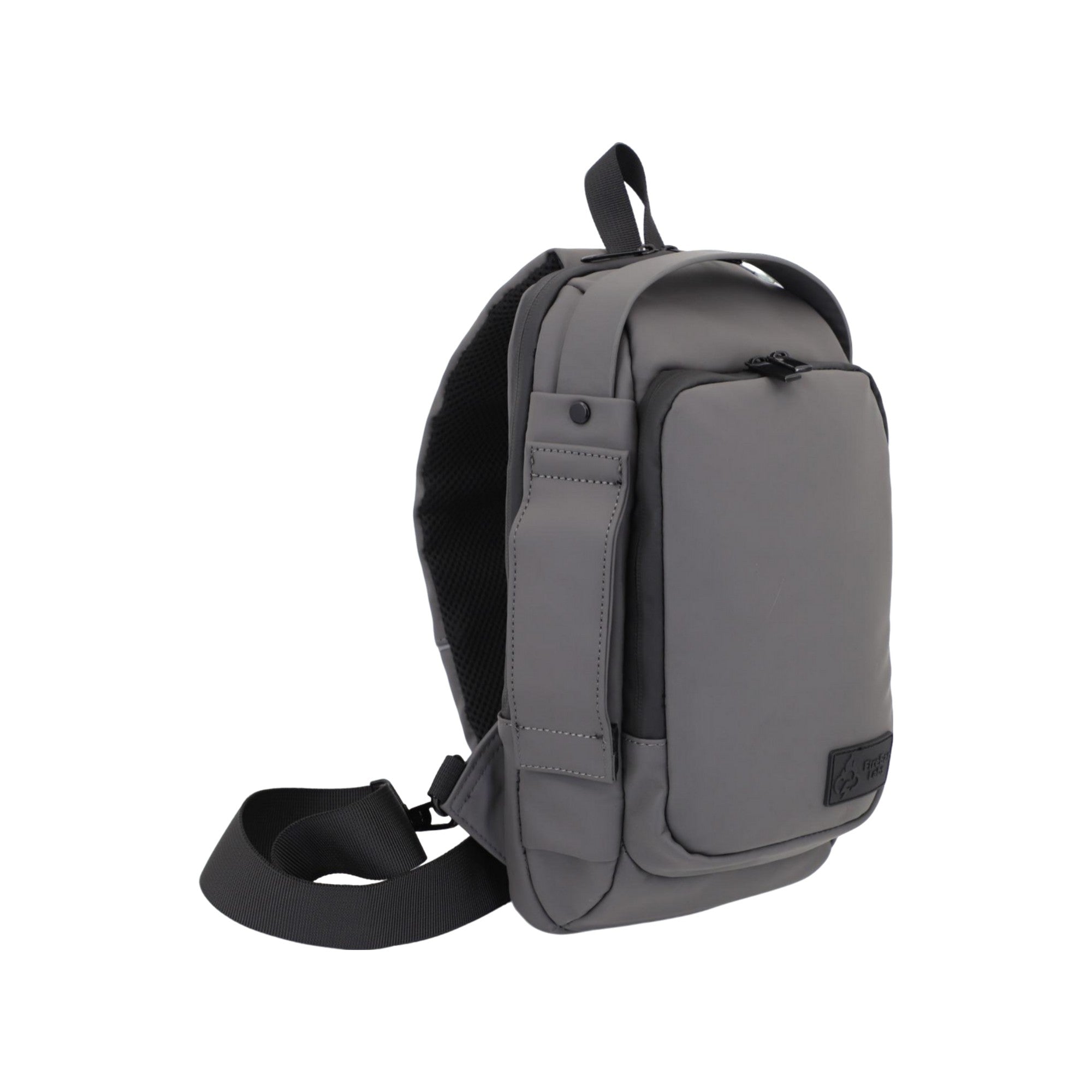 FireBar Labs Smell Proof Executive Tech Cross Body w/USB-C Fast Charge Port - Hidden Lock - FireBar Labs - Stone Grey