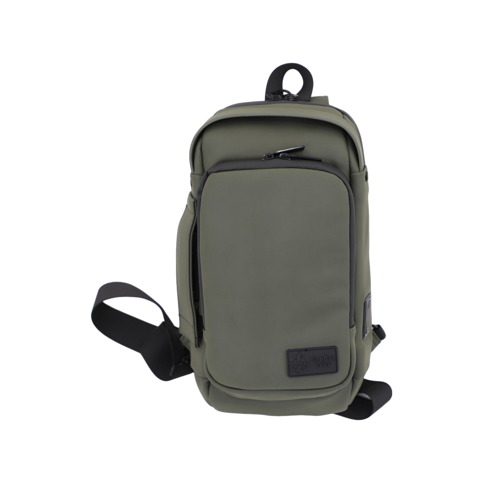 FireBar Labs Smell Proof Executive Tech Cross Body w/USB-C Fast Charge Port - Hidden Lock - FireBar Labs - Saddle Brown