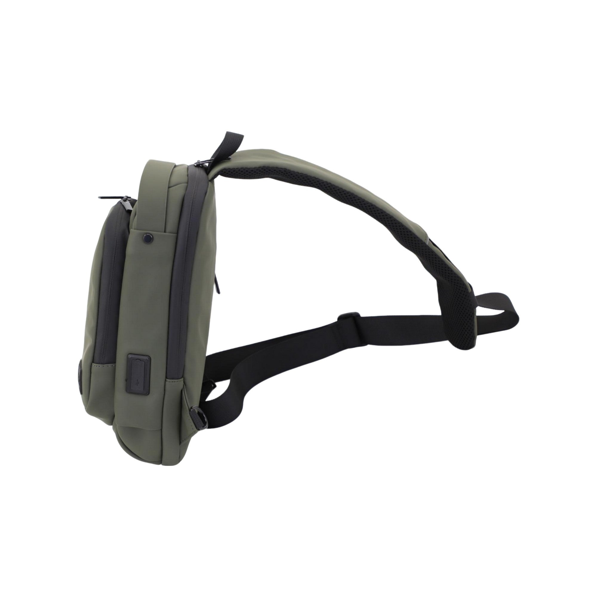 FireBar Labs Smell Proof Executive Tech Cross Body w/USB-C Fast Charge Port - Hidden Lock - FireBar Labs - Saddle Brown