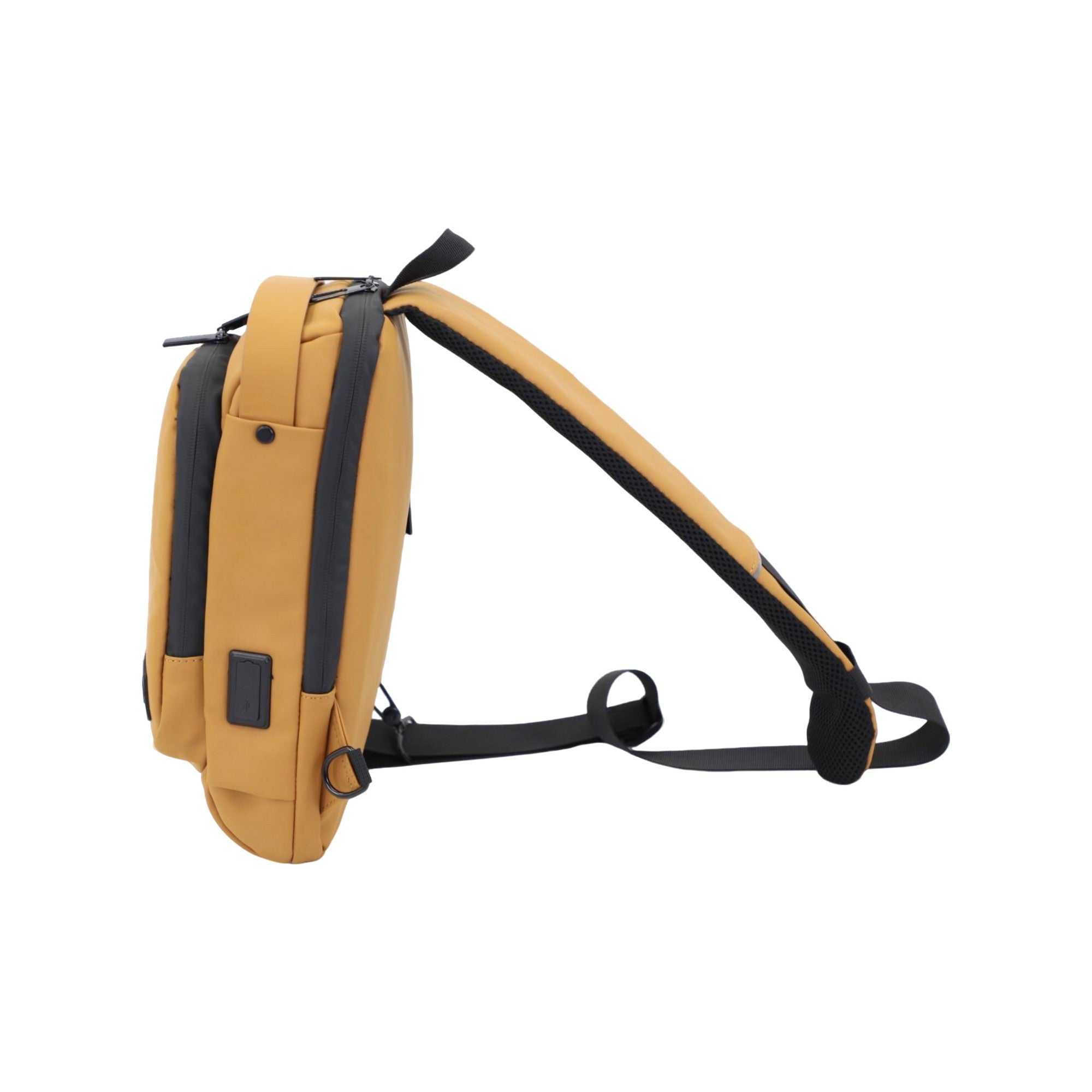 FireBar Labs Smell Proof Executive Tech Cross Body w/USB-C Fast Charge Port - Hidden Lock - FireBar Labs - Saddle Brown