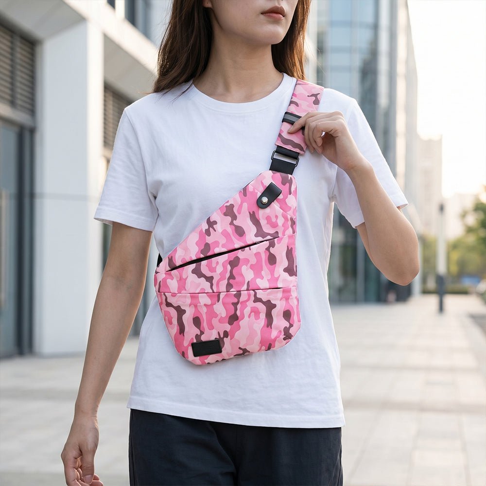 Essential Crossbody Bag - Smell Proof + Hidden Lock (FireBar Labs × PBAL) - FireBar Labs - Pink Camo