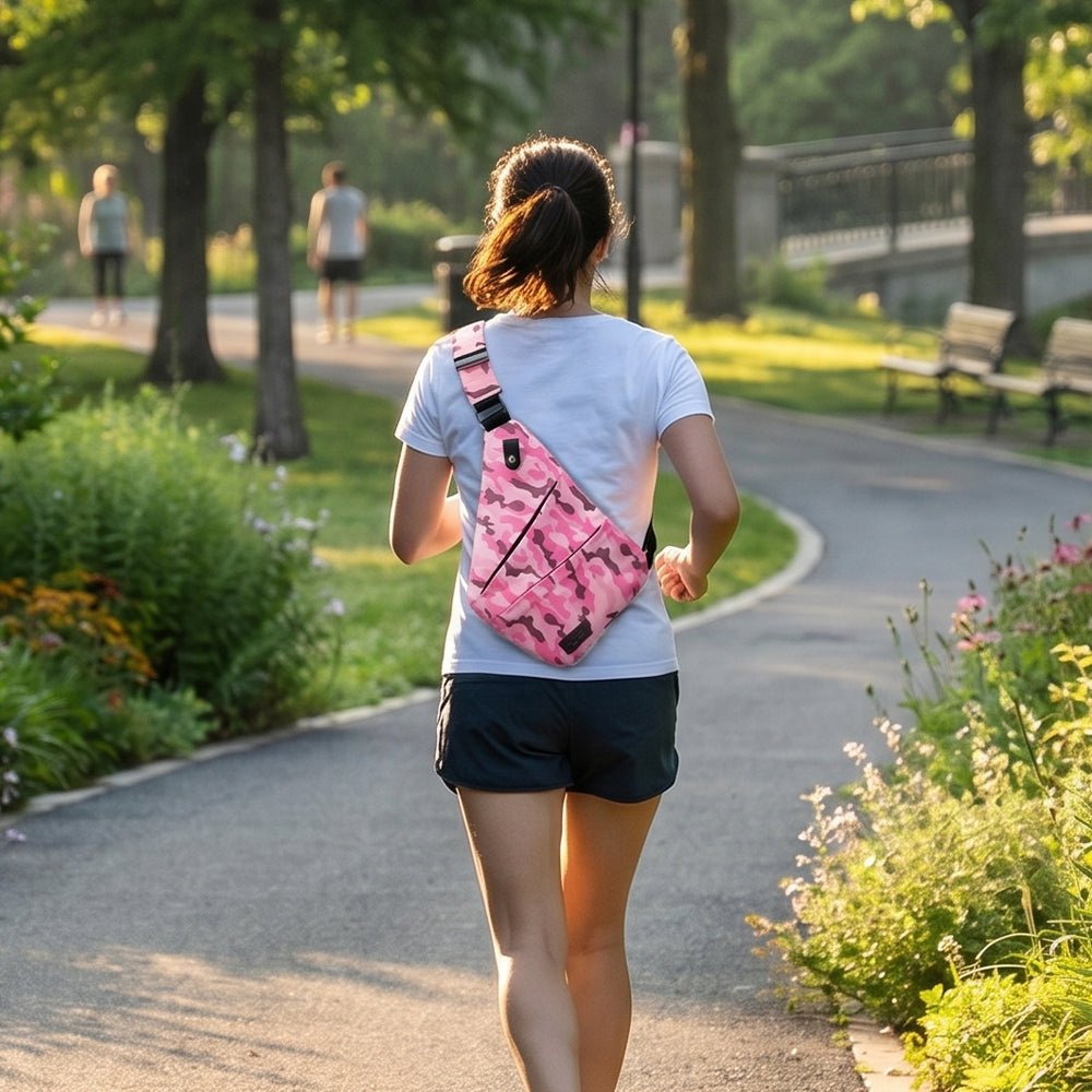 Essential Crossbody Bag - Smell Proof + Hidden Lock (FireBar Labs × PBAL) - FireBar Labs - Pink Camo