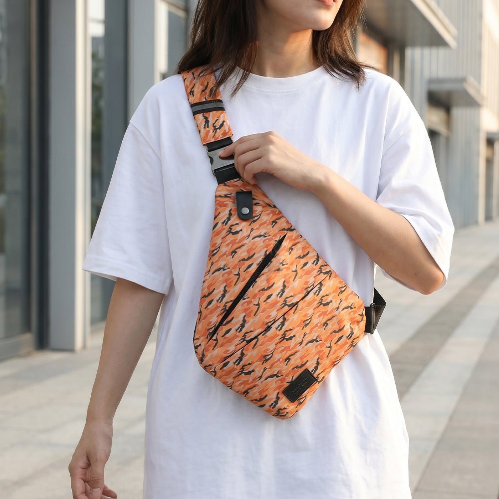 Essential Crossbody Bag - Smell Proof + Hidden Lock (FireBar Labs × PBAL) - FireBar Labs - Orange Camo