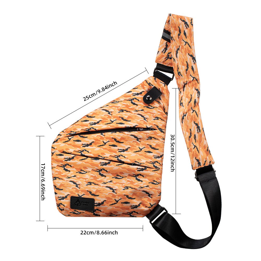 Essential Crossbody Bag - Smell Proof + Hidden Lock (FireBar Labs × PBAL) - FireBar Labs - Orange Camo