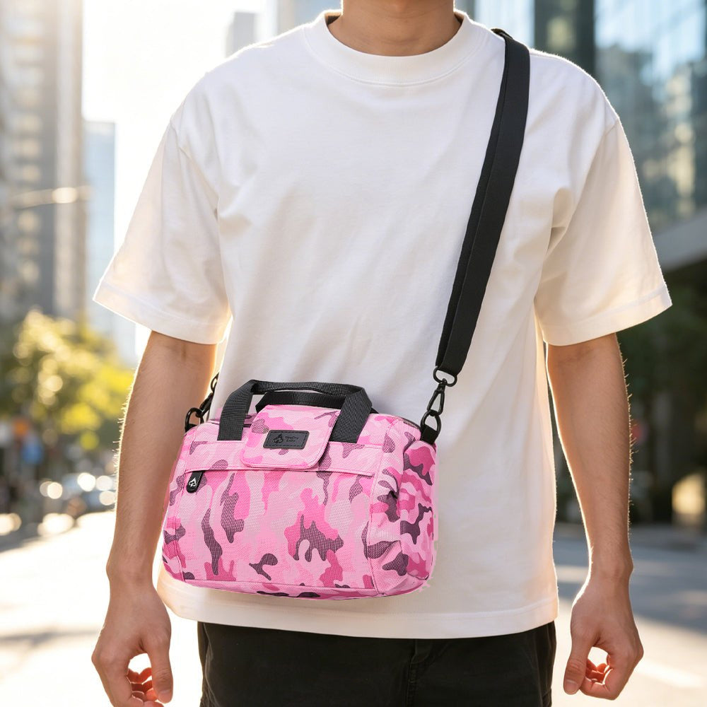 Essential Mini Duffle Bag - Smell Proof + Hidden Lock - FireBar Labs - Pink Camo