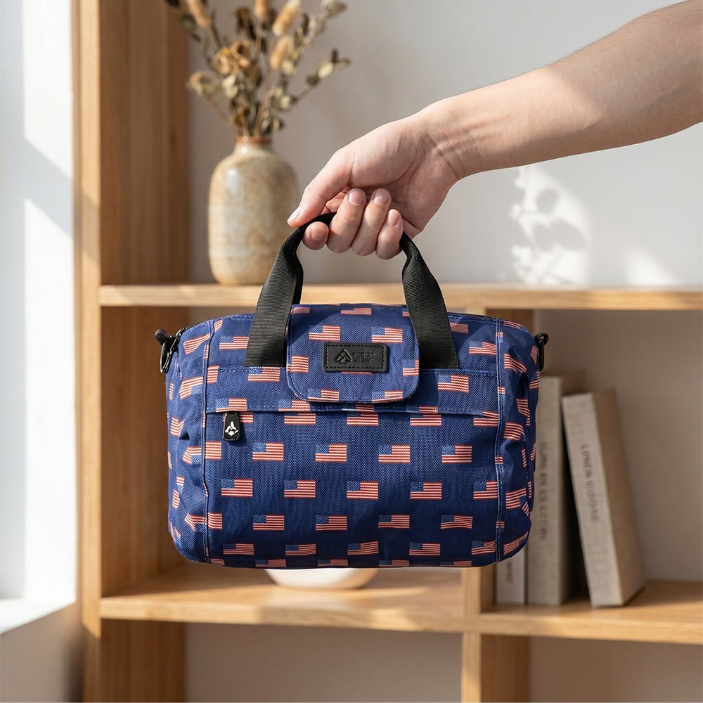 Essential Mini Duffle Bag - Smell Proof + Hidden Lock (FireBar Labs × PBAL) - FireBar Labs - American Flag
