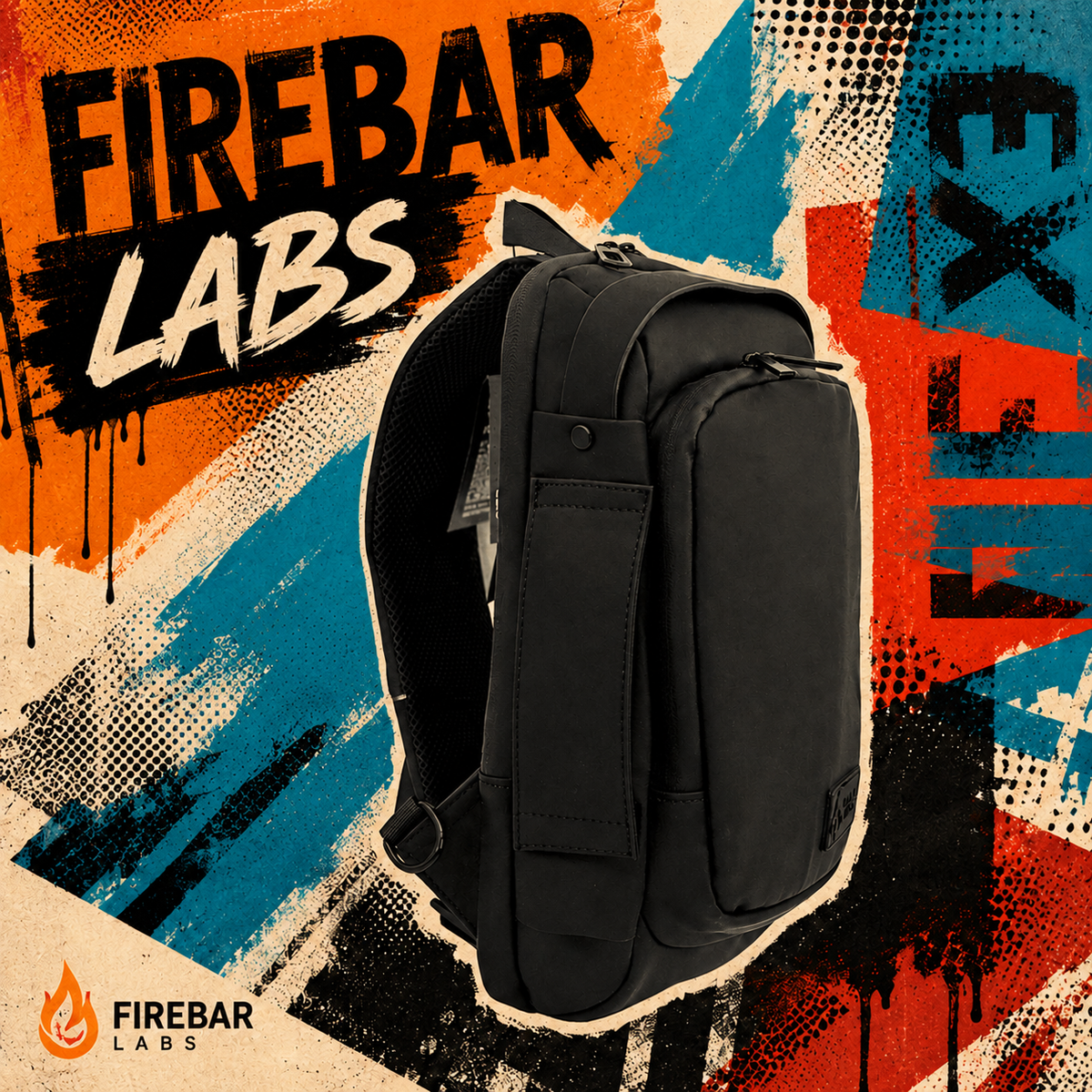 Executive Tech Crossbody w/USB-C Fast Charge Port - Smell Proof + Hidden Lock - FireBar Labs