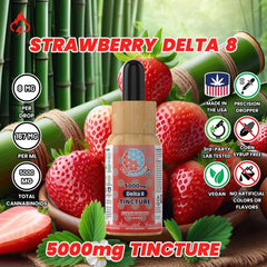 FireBalance Delta 8 Tincture - Strawberry - 5000mg - FireBar Labs -