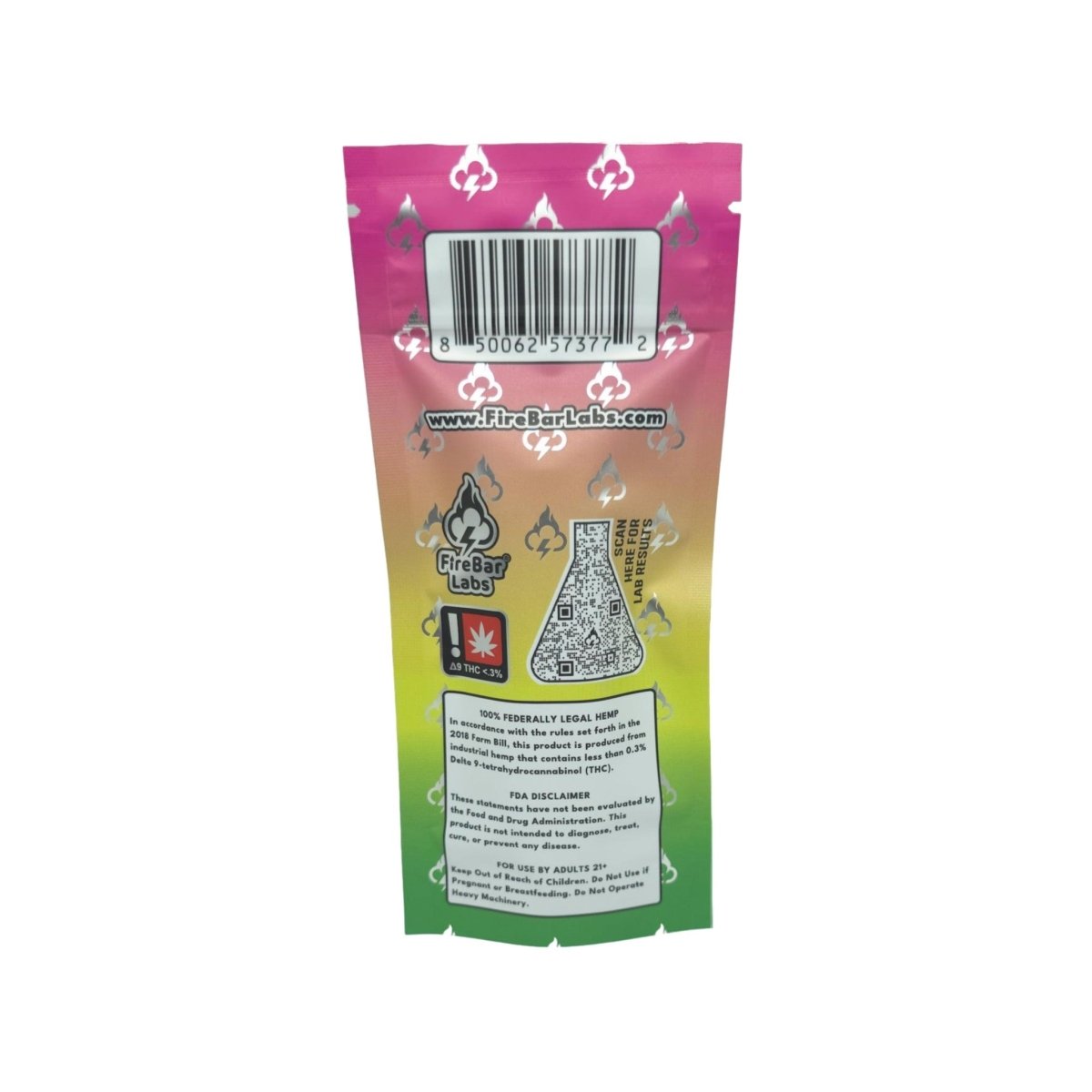 FireBar DUO 3 - in - 1 Indica + Sativa + Hybrid 3 Gram Signature Blend Vape - FireBar Labs - Pink Rozay (Indica) × Lemon Cherry Gelato (Sativa)