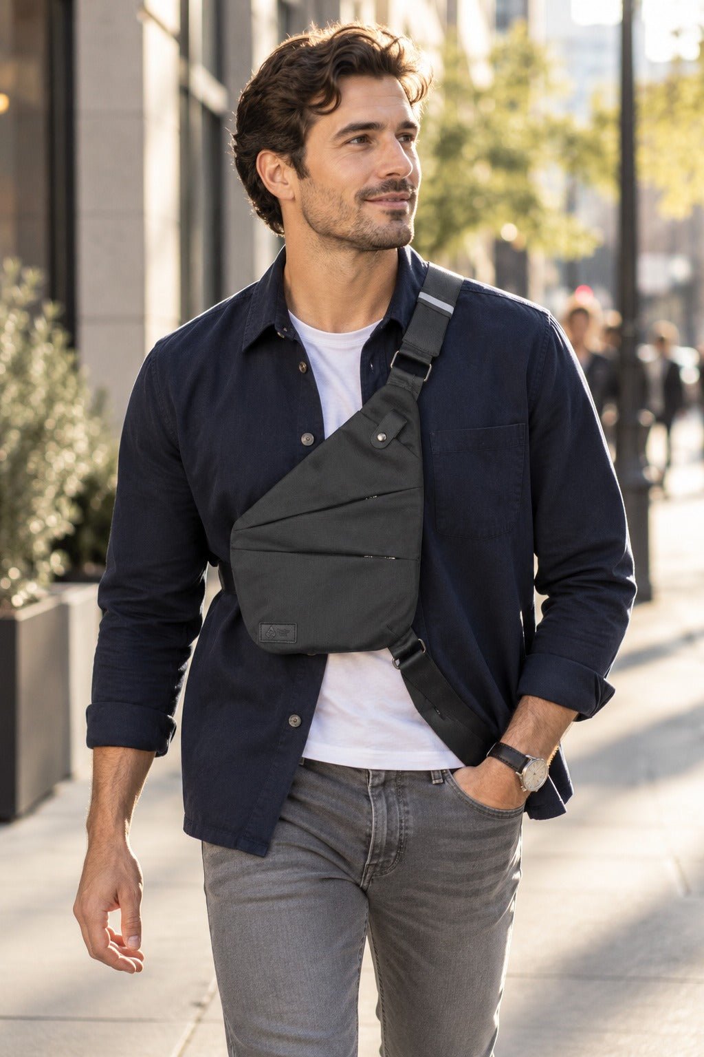 FireBar Labs Essential Crossbody Bag - Smell Proof + Hidden Lock - FireBar Labs - American Flag