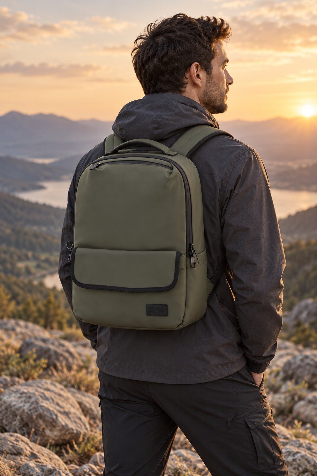FireBar Labs Executive Tech Adventure Backpack w/USB-C Fast Charge Port - Smell Proof + Hidden Lock - FireBar Labs - Purple Lilac *Limited Edition*