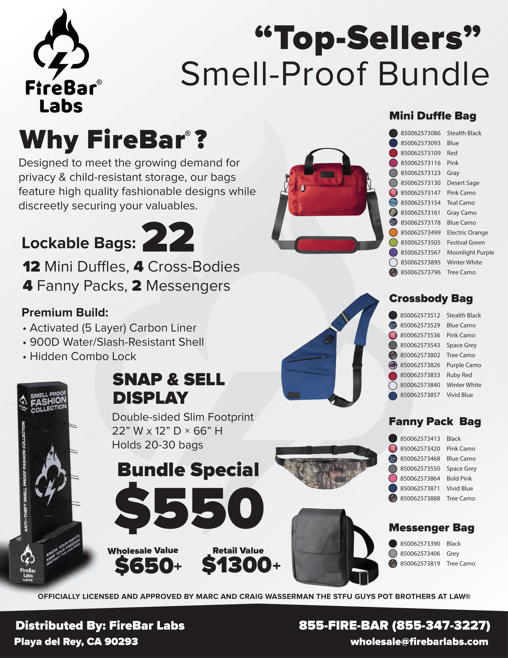 FireBar Labs Smell Proof "Essentials/Best Sellers" Bundle - FireBar Labs -