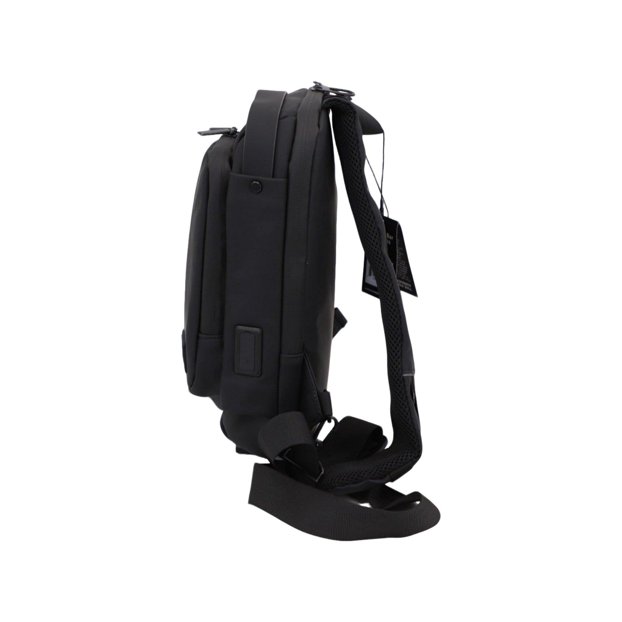 FireBar Labs Smell Proof Executive Tech Cross Body w/USB-C Fast Charge Port - Hidden Lock - FireBar Labs - Saddle Brown