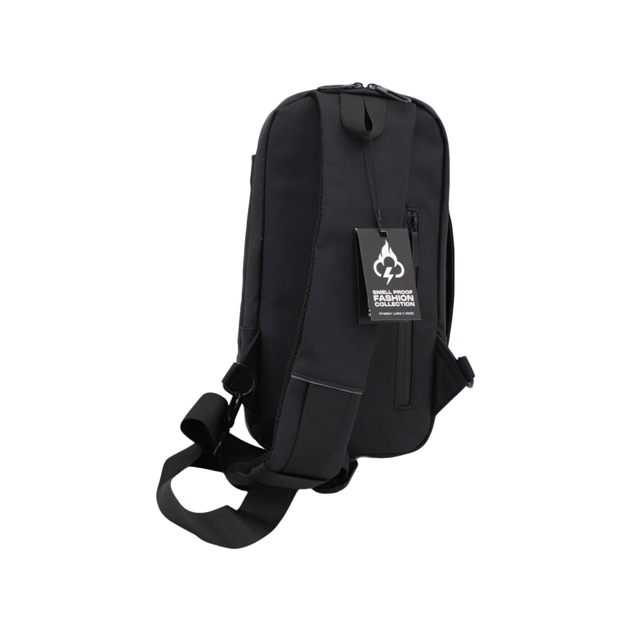 FireBar Labs Smell Proof Executive Tech Cross Body w/USB-C Fast Charge Port - Hidden Lock - FireBar Labs - Saddle Brown