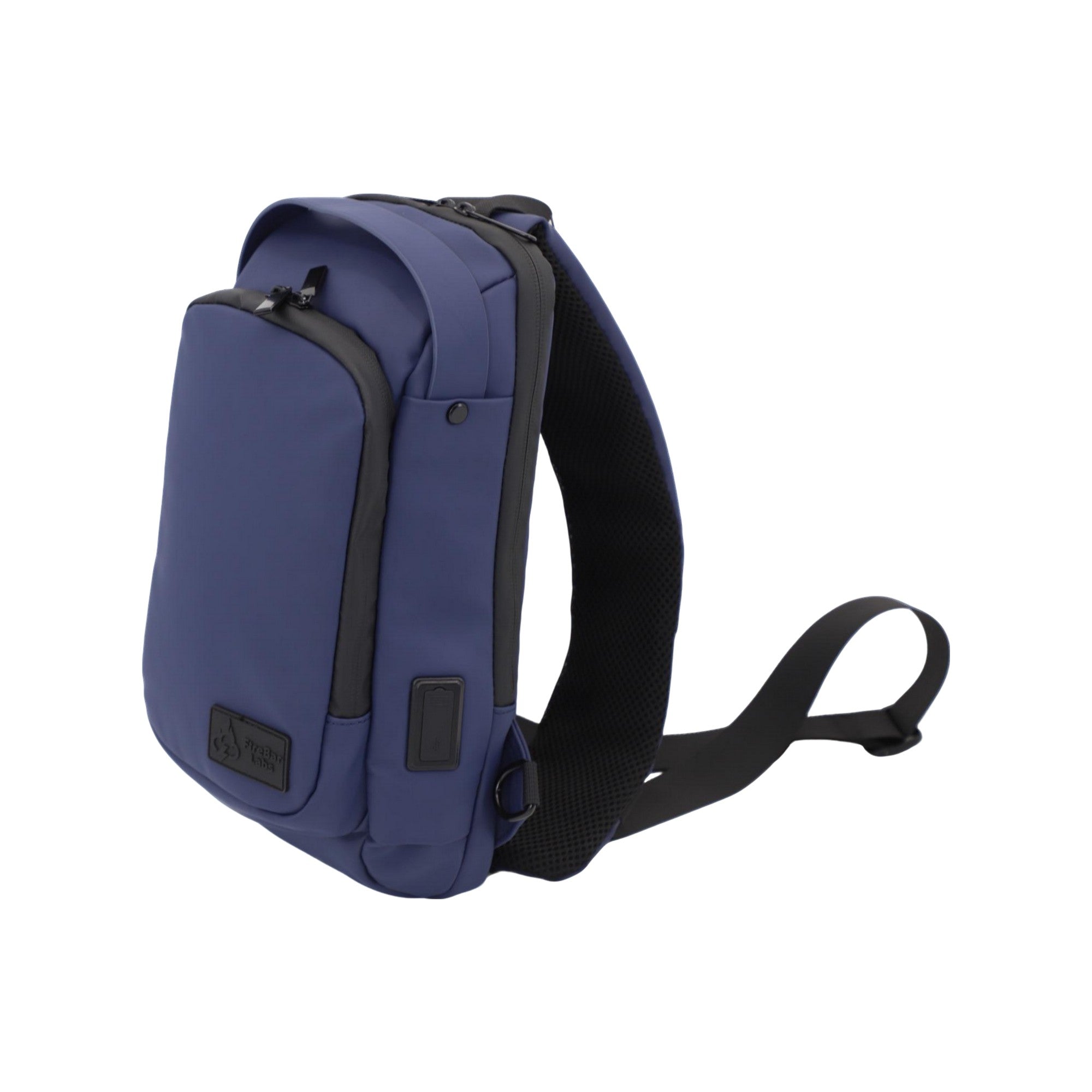 FireBar Labs Smell Proof Executive Tech Cross Body w/USB-C Fast Charge Port - Hidden Lock - FireBar Labs - Saddle Brown