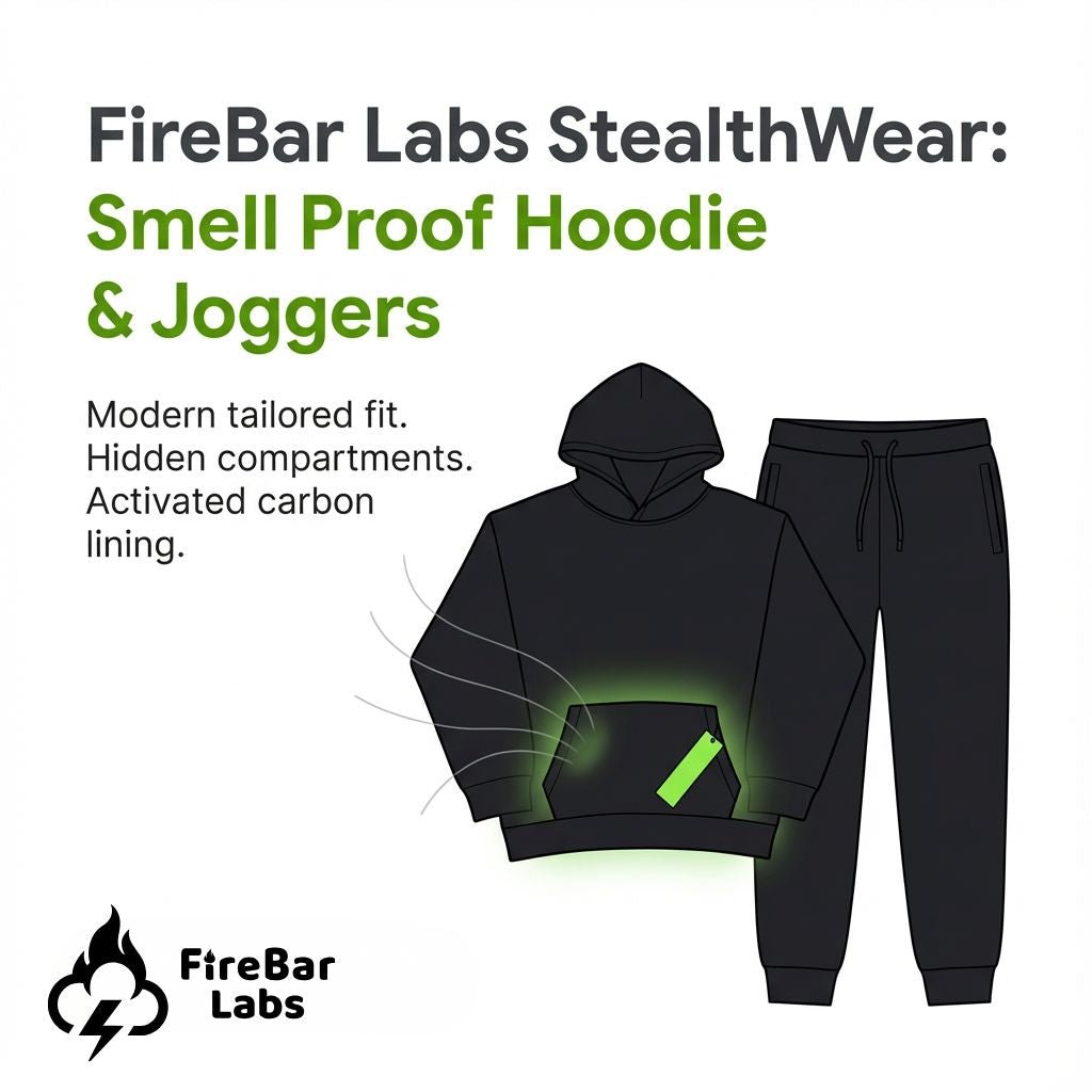 FireBar Labs StealthWear Smell Proof Hoodie & Joggers - FireBar Labs - Jogggers