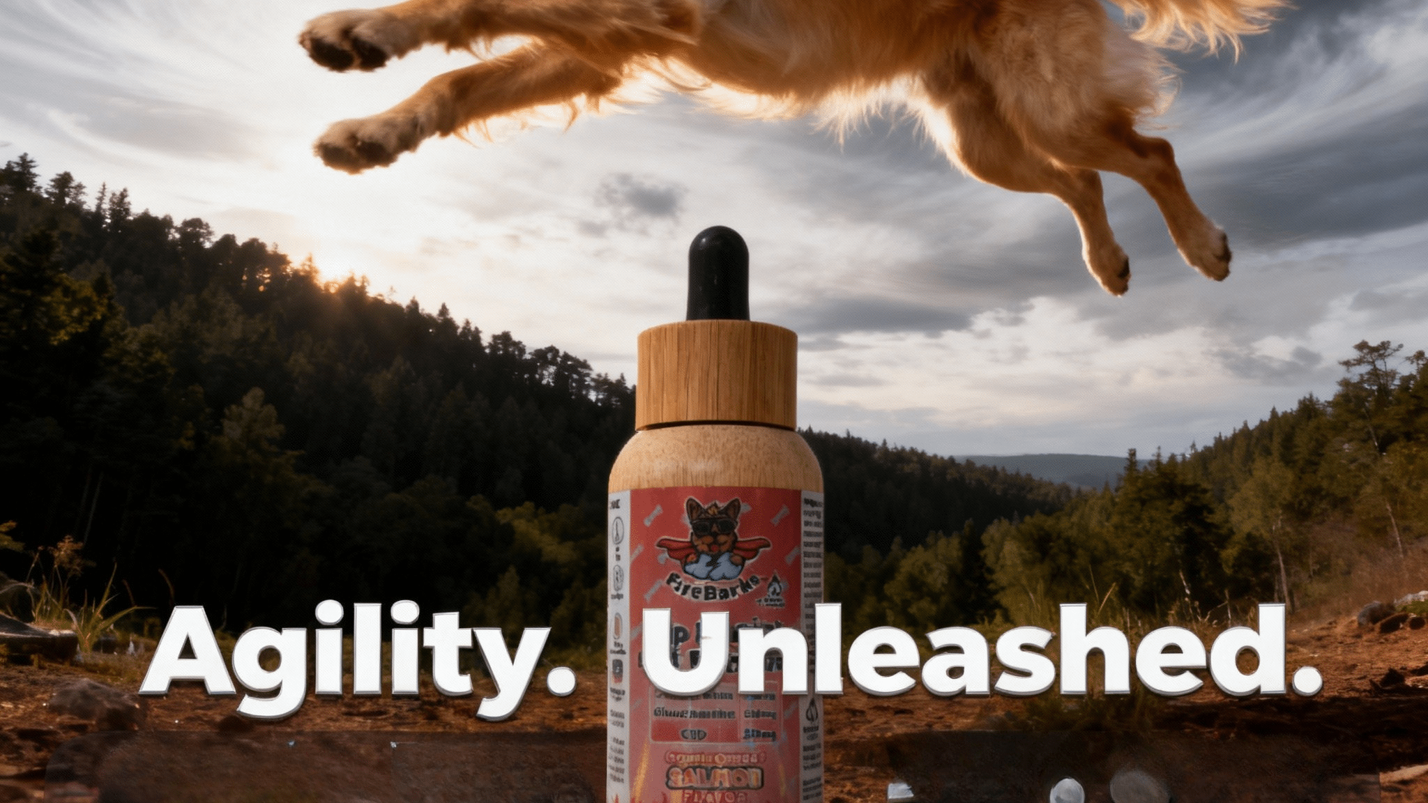 FireBarks Hip & Joint CBD Tincture – 500mg CBD, Chondroitin, Glucosamine & Omega 3 Salmon Oil - FireBar Labs -