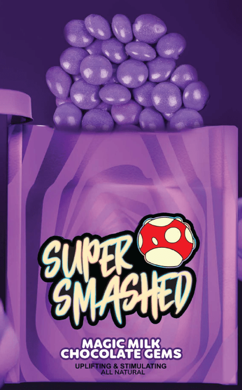 Super Smashed Entheogenic Milk Chocolate Gems — 40 Servings (5 g total - 0.125 g per gem) - FireBar Labs -