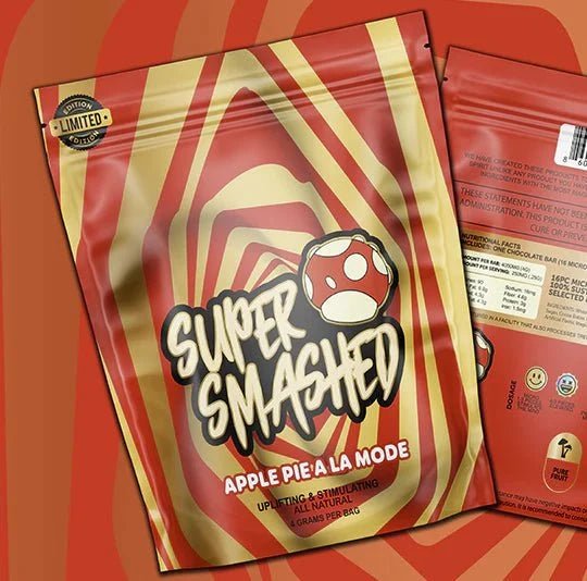 Super Smashed Mushroom Chocolate Bar — 16 Servings (0.25 g per serving, 4 g total) - FireBar Labs - Apple Pie a la Mode