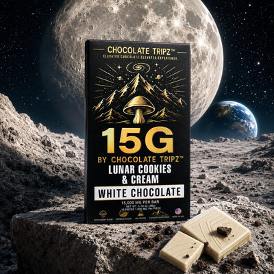 15G by Chocolate Tripz — Mushroom Chocolate Bar — 15,000 MG (15 Pieces × 1,000 MG) - FireBar Labs - Single Bar