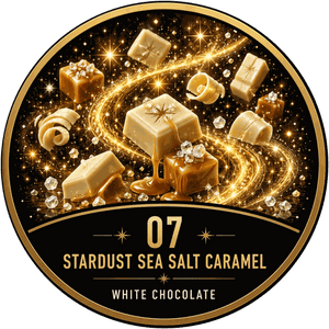 15G by Chocolate Tripz Stardust Sea Salt Caramel bar, white chocolate with golden caramel swirls