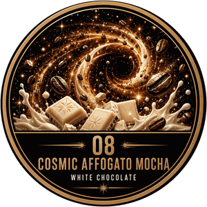 15G by Chocolate Tripz Cosmic Affogato Mocha bar, white chocolate with espresso swirls and nibs