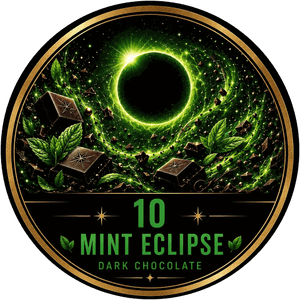 15G by Chocolate Tripz Mint Eclipse bar, deep dark chocolate with cool mint accents