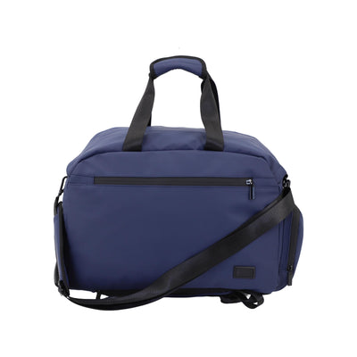 FireBar Labs Smell Proof Executive Hybrid Duffle Bag Backpack w/USB-C Fast Charge Port - Hidden Lock - Midnight Blue