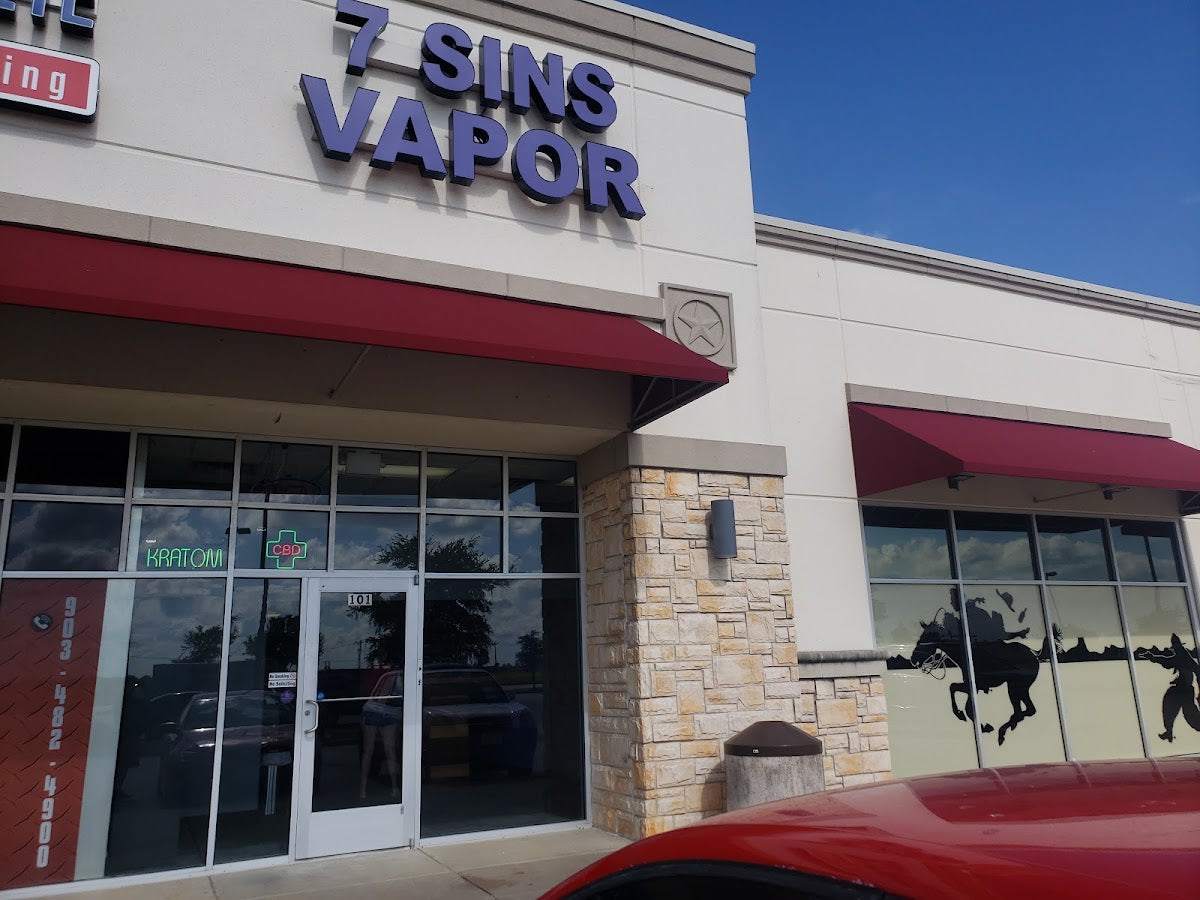 7 Sins Vapor storefront in Anna, TX