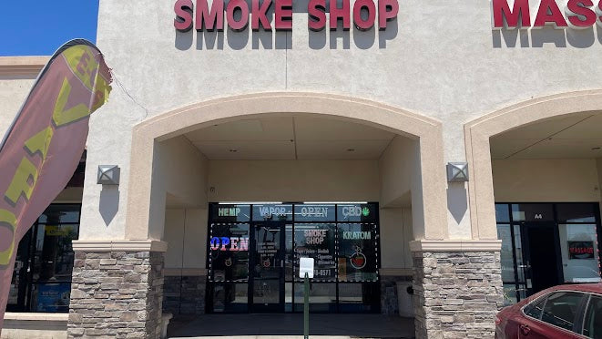 M&M SMOKE, CIGARS AND MORE storefront in Peoria, AZ