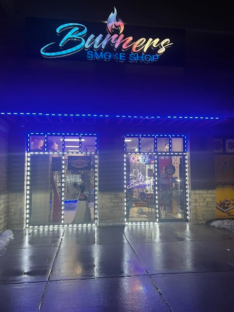 Burner's Smoke Shop storefront in Bridgeview, IL