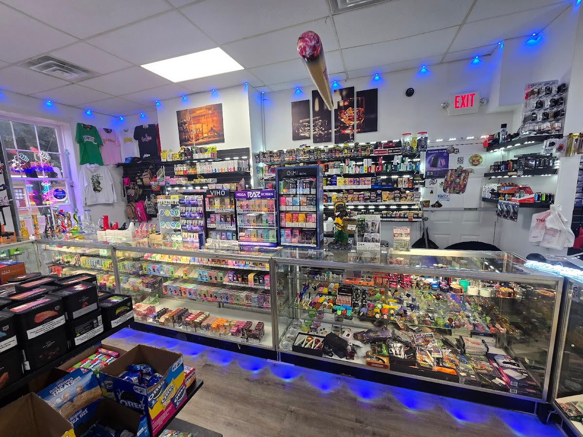 Lebron's Smoke Shop storefront in Burlington, NJ