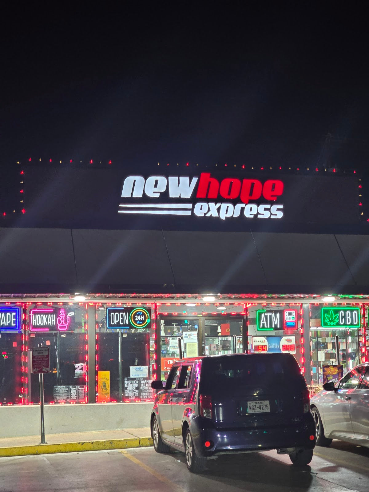 New Hope Vape & Smoke - OPEN 24 HOURS storefront in Cedar Park, TX