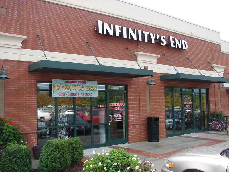 Infinity's End Smoke Shop storefront in Charlotte, NC