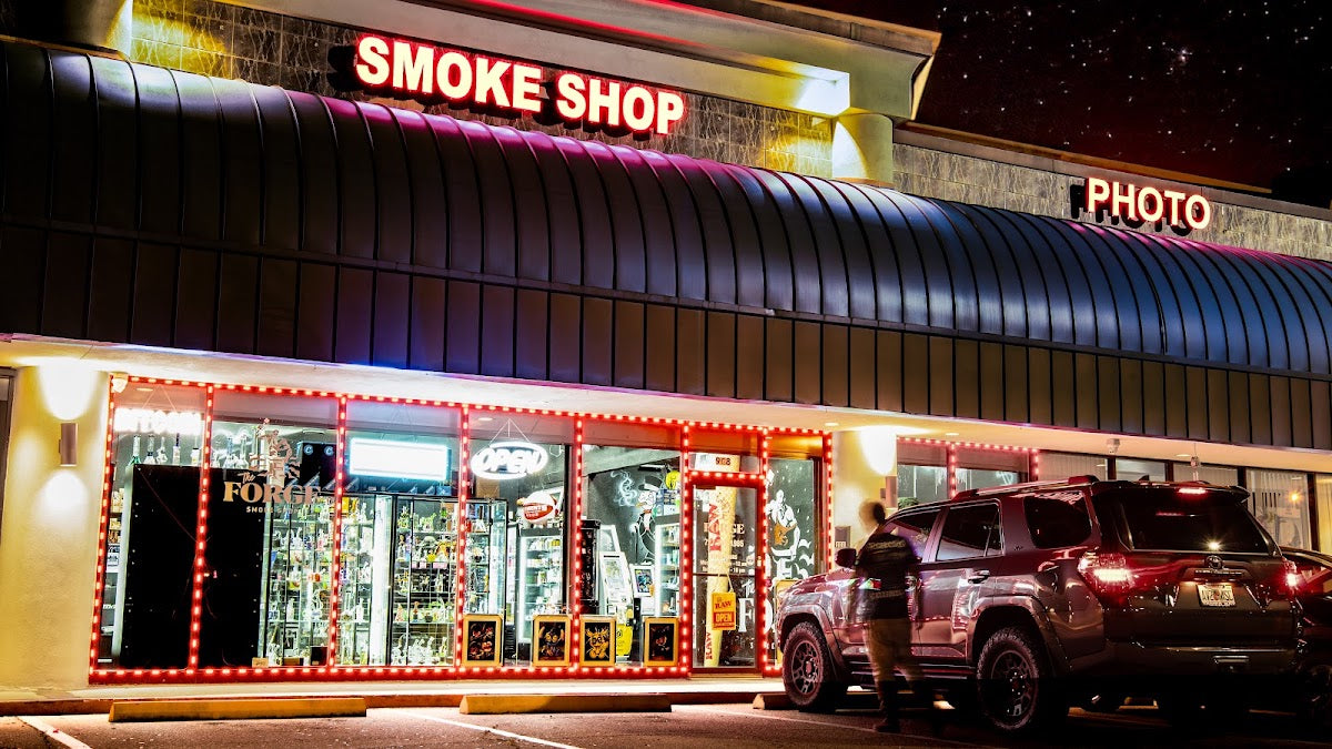 The Forge Smoke Shop storefront in Clearwater, FL