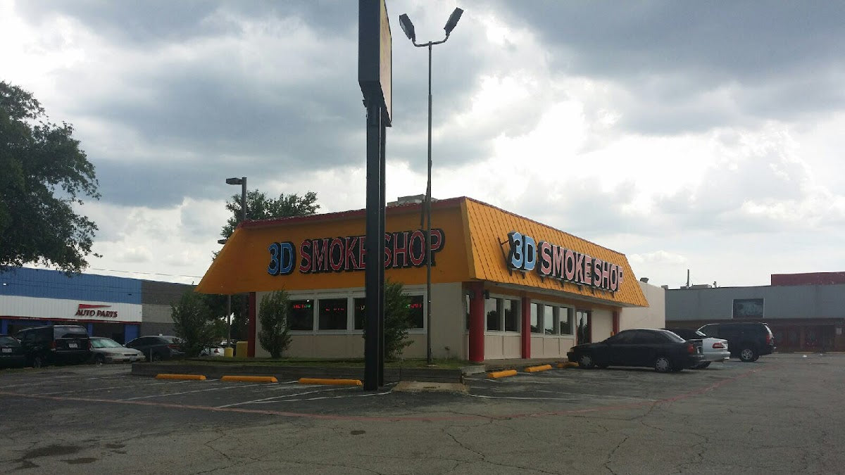 3D SMOKE SHOP & VAPE SHOP storefront in Dallas, TX