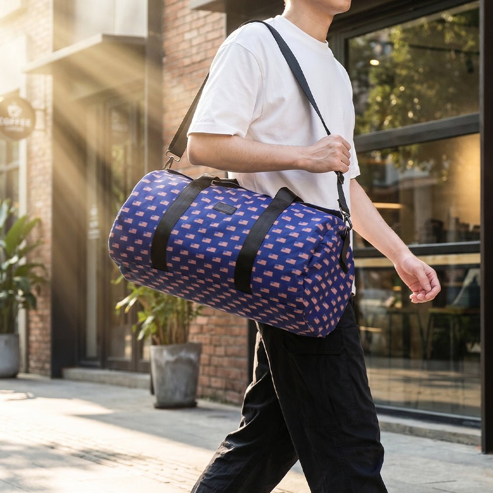 Essential 19" Max Duffle Bag - Smell Proof + Hidden Lock (FireBar Labs × PBAL) - FireBar Labs - American Flag