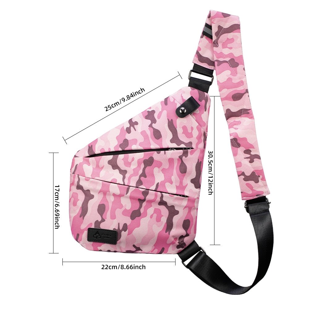Essential Crossbody Bag - Smell Proof + Hidden Lock (FireBar Labs × PBAL) - FireBar Labs - Pink Camo