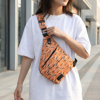 Essential Crossbody Bag - Smell Proof + Hidden Lock (FireBar Labs × PBAL) - FireBar Labs - Orange Camo