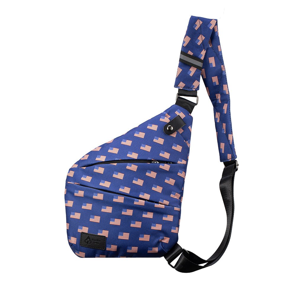 Essential Crossbody Bag - Smell Proof + Hidden Lock (FireBar Labs × PBAL) - FireBar Labs - American Flag