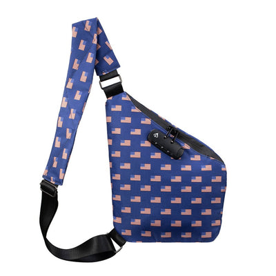Essential Crossbody Bag - Smell Proof + Hidden Lock (FireBar Labs × PBAL) - FireBar Labs - American Flag
