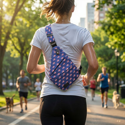 Essential Crossbody Bag - Smell Proof + Hidden Lock (FireBar Labs × PBAL) - FireBar Labs - American Flag