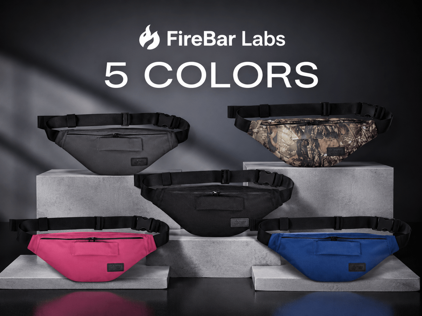 Essential Fanny Pack - Smell Proof + Hidden Lock (FireBar Labs × PBAL) - FireBar Labs - Tree Camo
