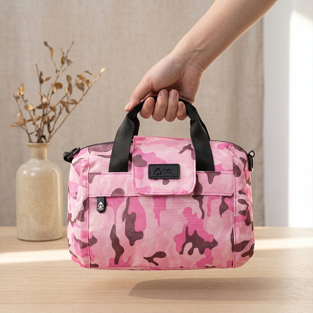 Essential Mini Duffle Bag - Smell Proof + Hidden Lock (FireBar Labs × PBAL) - FireBar Labs - Pink Camo