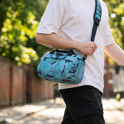 Essential Mini Duffle Bag - Smell Proof + Hidden Lock (FireBar Labs × PBAL) - FireBar Labs - Teal Camo