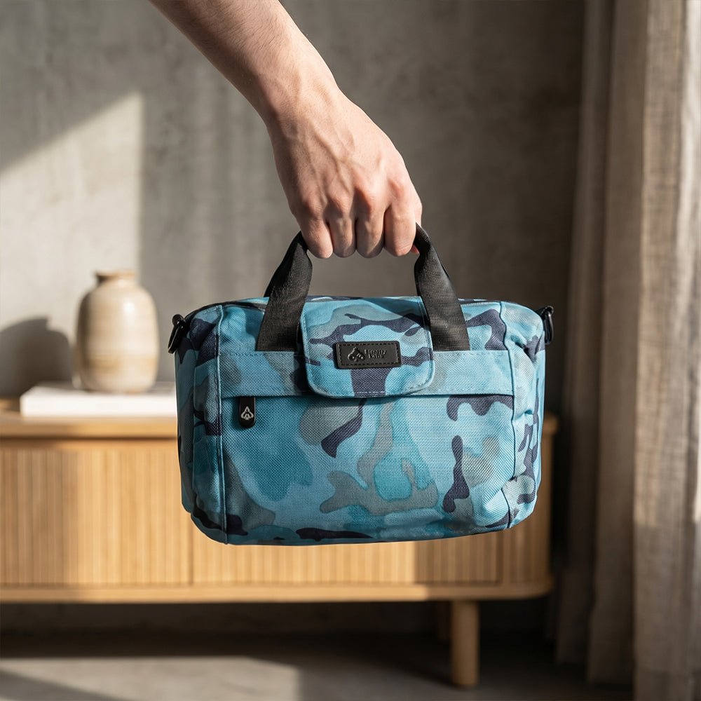 Essential Mini Duffle Bag - Smell Proof + Hidden Lock (FireBar Labs × PBAL) - FireBar Labs - Teal Camo
