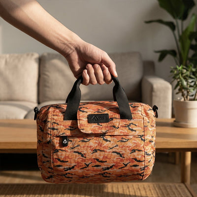 Essential Mini Duffle Bag - Smell Proof + Hidden Lock (FireBar Labs × PBAL) - FireBar Labs - Orange Camo