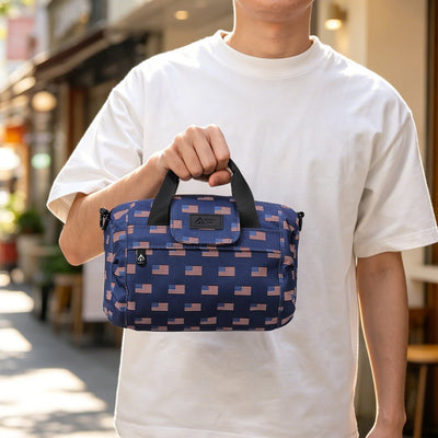 Essential Mini Duffle Bag - Smell Proof + Hidden Lock (FireBar Labs × PBAL) - FireBar Labs - American Flag