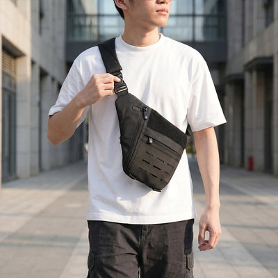 Essential Tactical Sling Bag - Smell Proof + Hidden Lock (FireBar Labs × PBAL) - FireBar Labs - Stealth Black