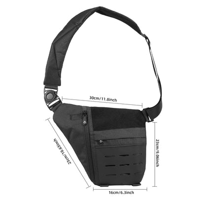 Essential Tactical Sling Bag - Smell Proof + Hidden Lock (FireBar Labs × PBAL) - FireBar Labs - Stealth Black